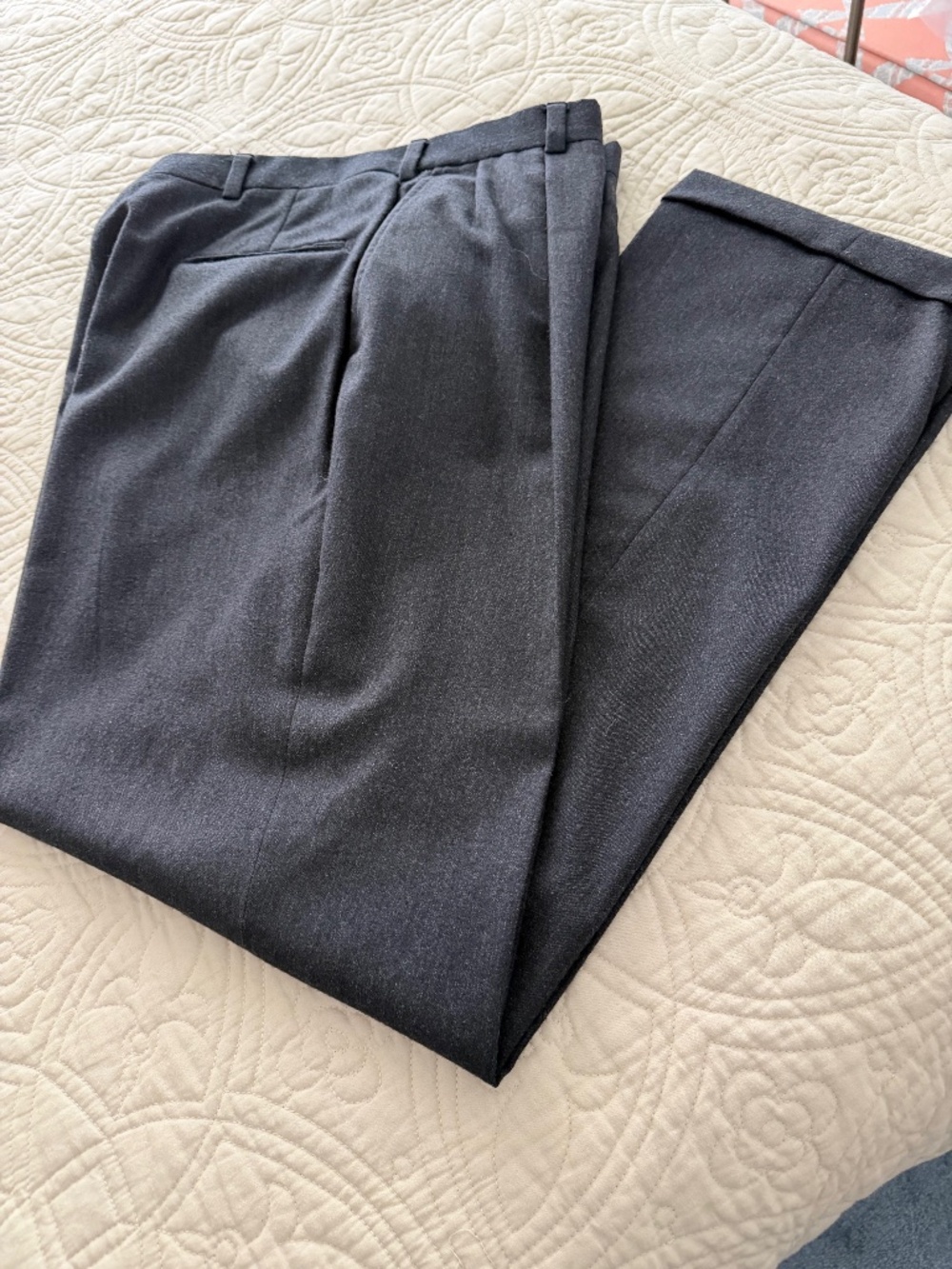 Men's gray wool slacks, size 35, Hart Schaffner and Marx